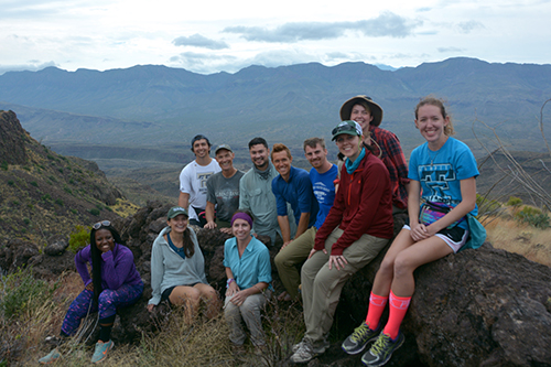 Texas State Park Ambassadors at Big Bend Ranch State Park.