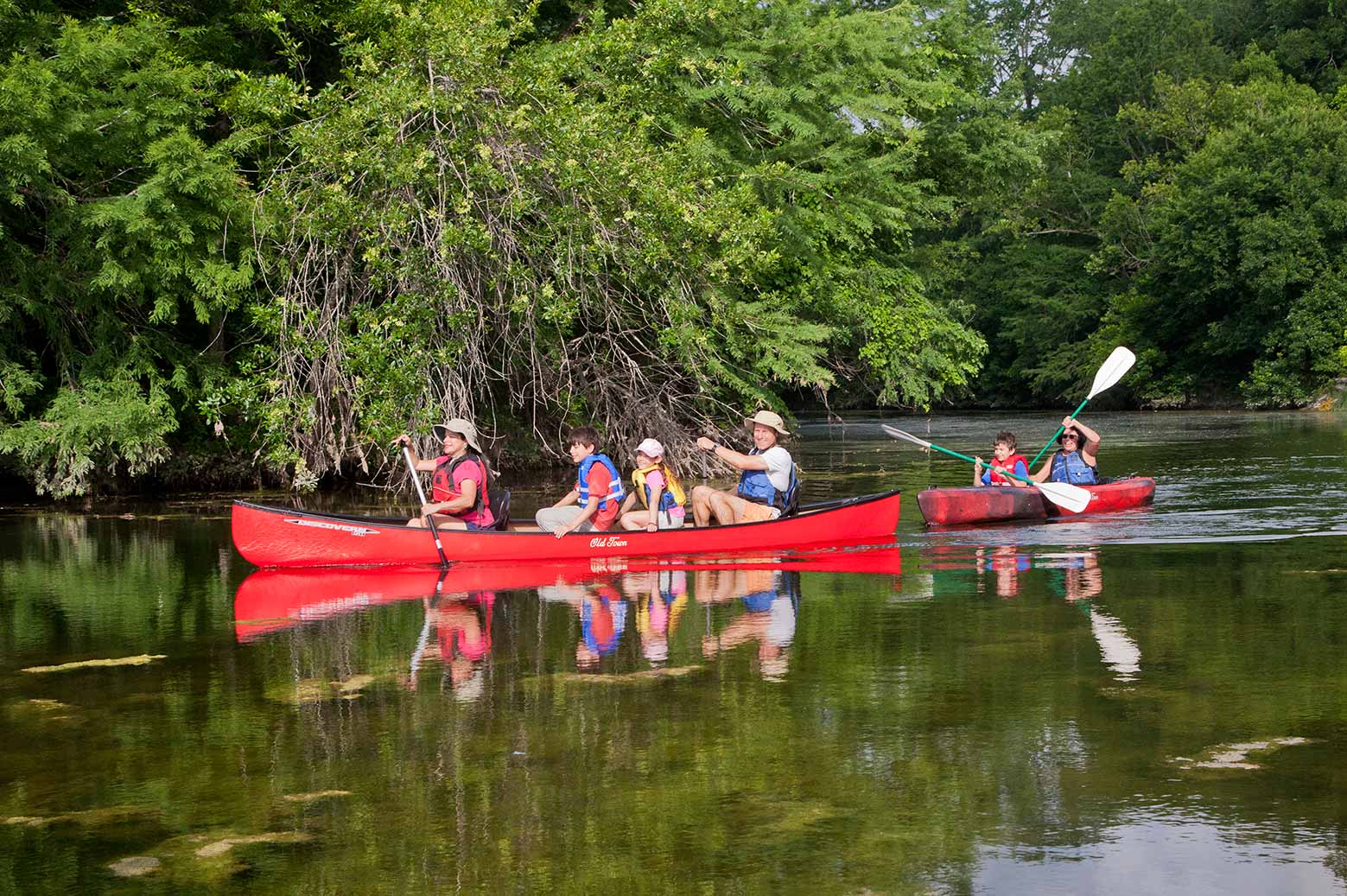 Paddling in Texas State Park
